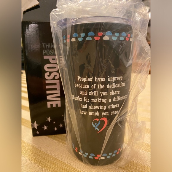 Nurses: Hearts That Inspire, Hands That Heal Black Teton Stainless-Steel Tumbler - Picture 2 of 3